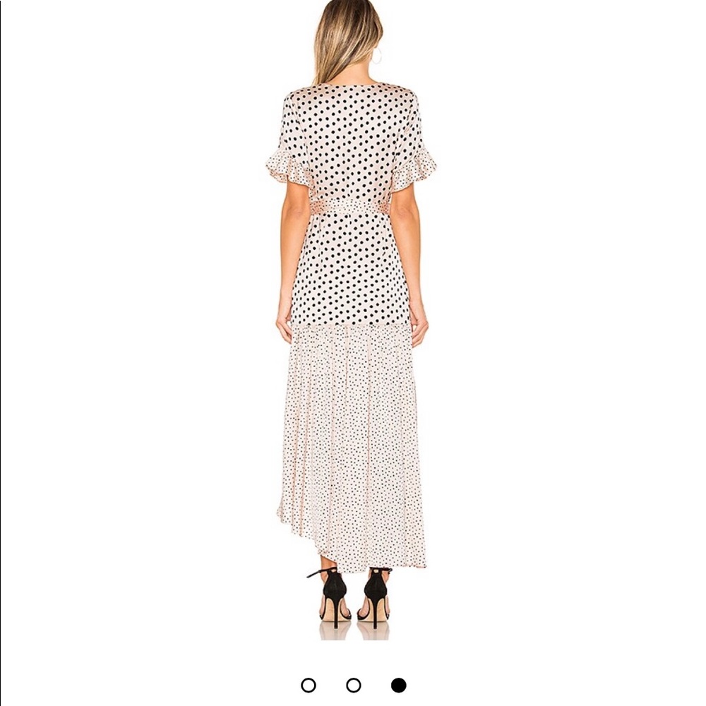 💖NWOT Gorgeous Privacy Please Solano Maxi Dress Polkadot Print XS Sash Lined💖 - Picture 9 of 14